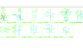 某地单层门式刚架结构工业厂房CAD节点详图