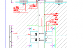 某地预埋件节点详图CAD图纸