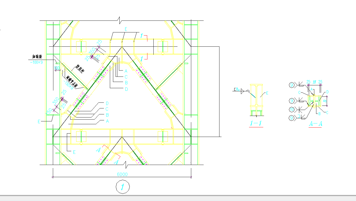 某地支撑连接节点CAD图纸-图二