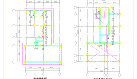 某地框架剪力墙结构节点大样图CAD图纸