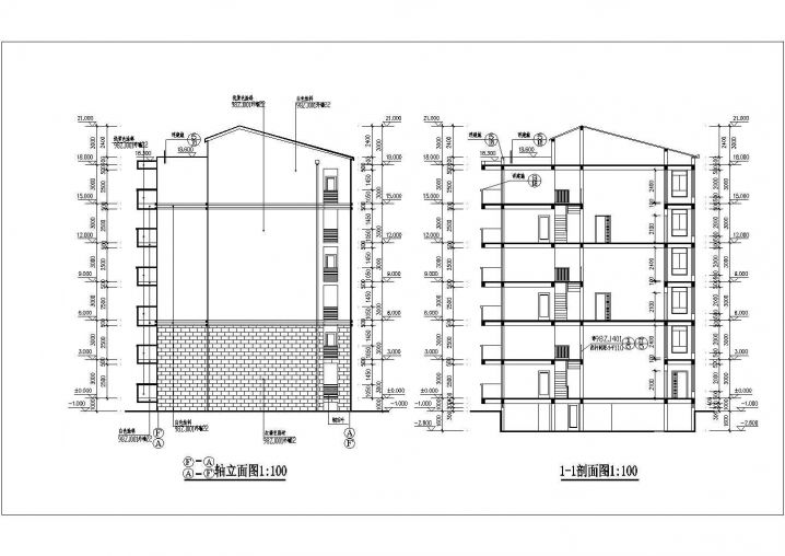 六层砖混结构住宅楼建施节点详图