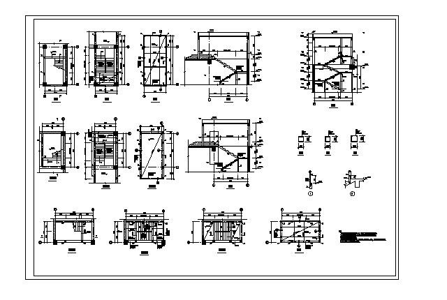 某租房楼梯节点构造CAD详图-图一