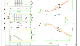 框架楼梯构造详细CAD节点图