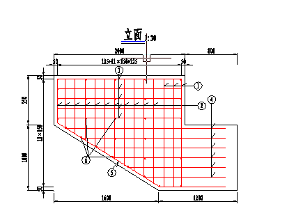 3×10米预应力混凝土空心板桥台耳墙钢筋构造节点设计图-图一