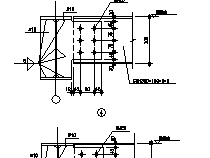某建筑梁与梁连接做法CAD节点详图