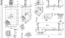 皮带钢平台构造CAD节点详图