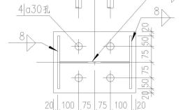 建施常用铰接柱脚设计CAD节点详图