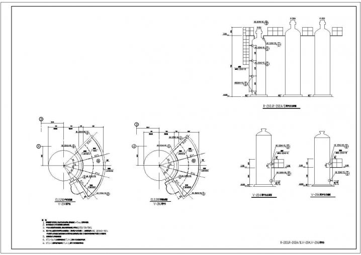 塔平台设计CAD节点详图