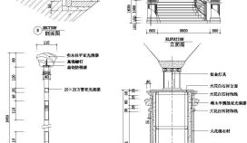 室内弧形楼梯及扶手设计CAD节点详图