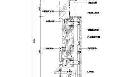 建筑施工伸缩节构造CAD节点详图