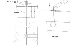 雨棚吊座施工CAD节点详图