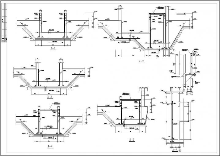 某地集水坑构造CAD节点详图