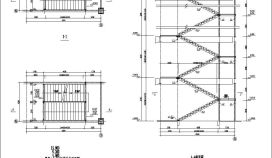某市购物商场两跑楼梯设计CAD节点详图