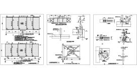 28个通用的钢平台节点构造大样设计CAD详图