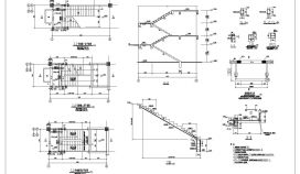 某框架住宅楼梯节点详细设计施工图