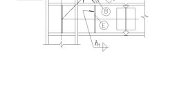 斜杆H型钢与工字形悬臂杆的转换连接CAD节点详图
