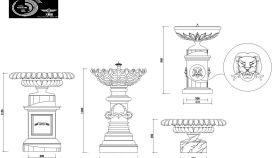 喷泉建筑图块（某甲级院设计）