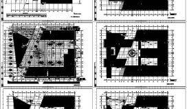 防火分区结构设计CAD节点大样图纸