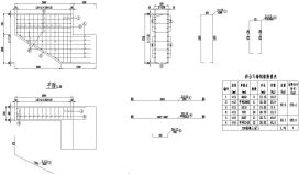 1×10米预应力混凝土空心板桥台耳墙钢筋构造节点详图设计