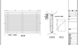 某钢结构百叶窗设计节点构造CAD图