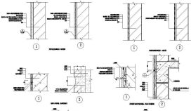 外墙防水设计CAD节点详图