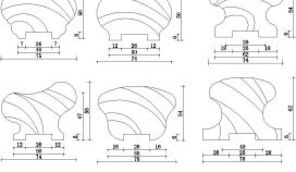 各种风格的栏杆设计CAD节点详图