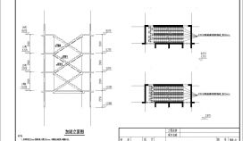某建筑楼梯板加固立面CAD节点详图