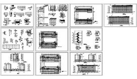 南京某地学生宿舍全套建筑施工设计cad图（含山墙节点大样图）