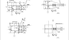 某工程梁柱连接柱顶节点设计CAD参考图
