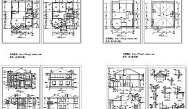 长15米 宽11.4米 2+1阁楼层别墅建筑施工CAD详图