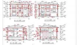 威海豪华别墅经典户型CAD大样构造节点图