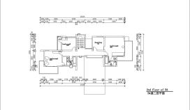 豪华二层框架结构山地别墅设计CAD节点详图