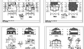 2+1阁楼层别墅建筑施工CAD详图