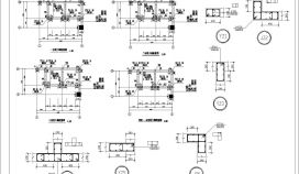 某八层框架结构办公楼毕业设计图CAD节点详图