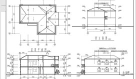 某二层框架结构现代风格住宅工程建施CAD节点详图