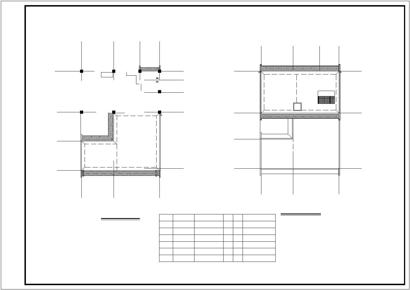 砖混结构住宅楼建施CAD节点详图-图一