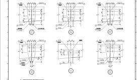 某建筑联接件与钢筋混凝土斜梁联结CAD节点详图