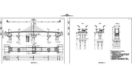 104m预应力钢筋混凝土组合体系斜拉桥桥型布置节点详图设计