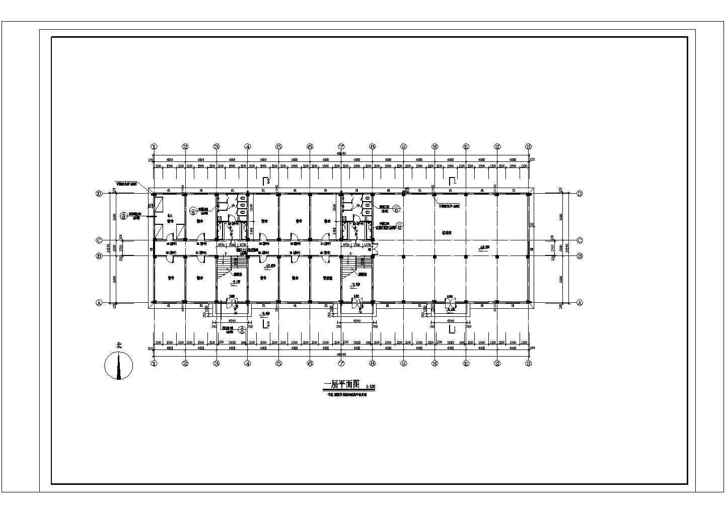 某地多层建筑细部构造CAD节点详图-图二