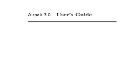 Airpak-3.0-User-Guide（英文施工文档）