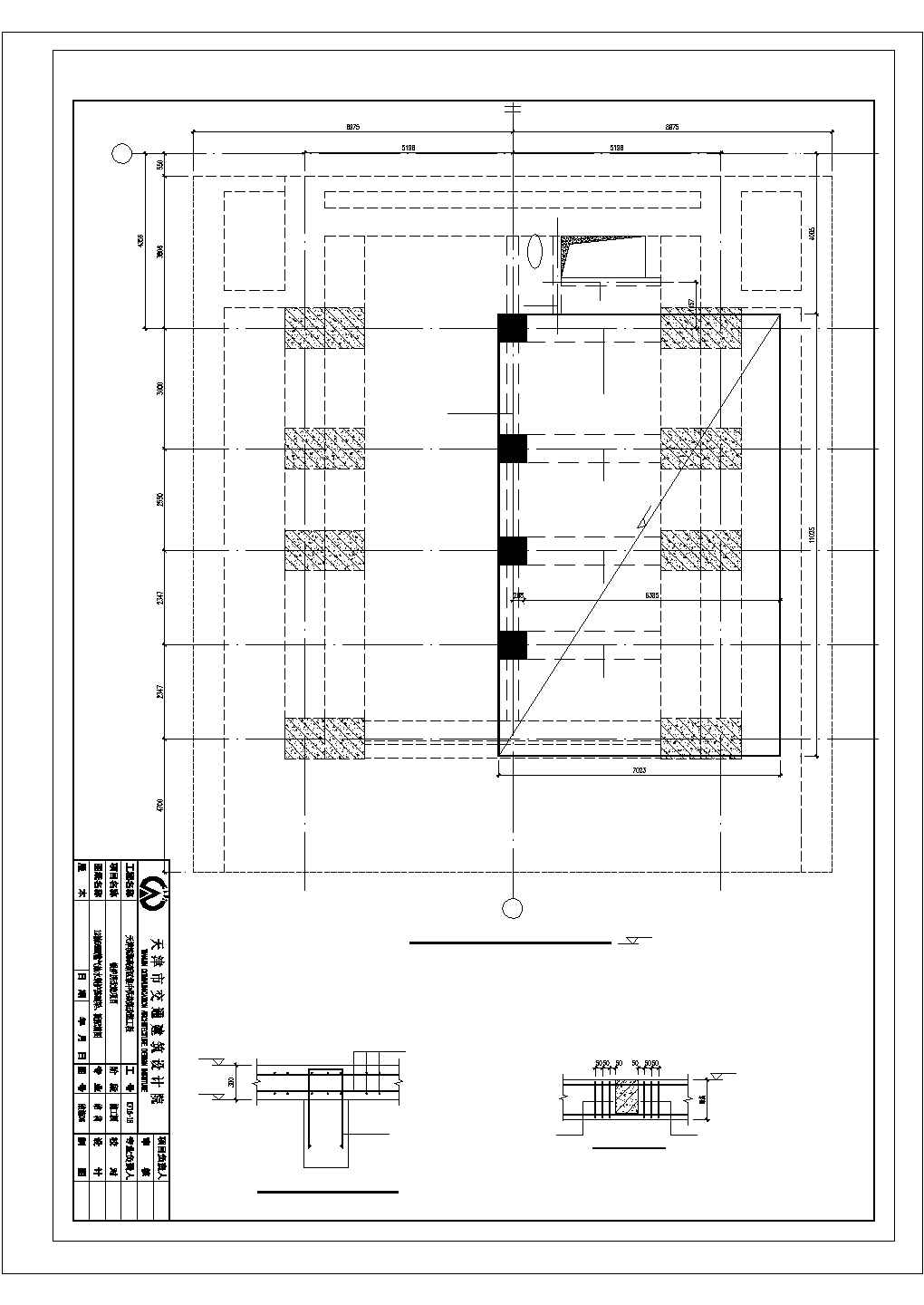 混凝土构件植筋构造措施节点CAD详图-图一