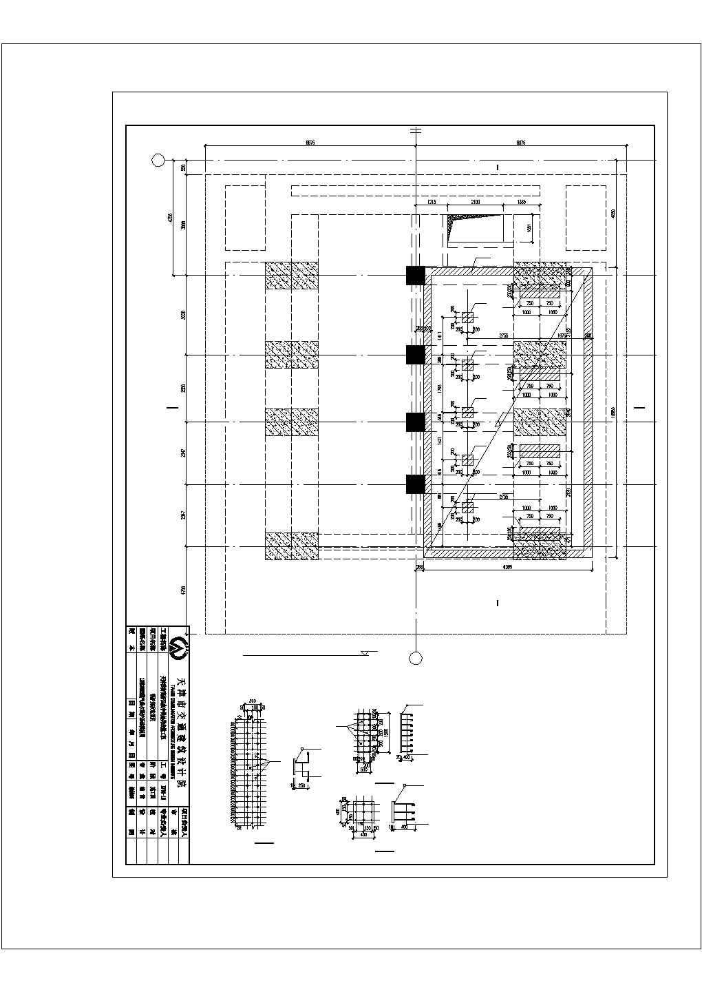 混凝土构件植筋构造措施节点CAD详图-图二