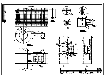 箱形柱与框架梁施工CAD节点详图-图一