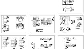 120明框幕墙CAD设计节点图