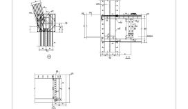 某建筑钢混凝土梁柱构造CAD节点详图
