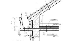 办公楼设计_镇江市某工厂办公楼屋面檐口节点建筑设计CAD施工图