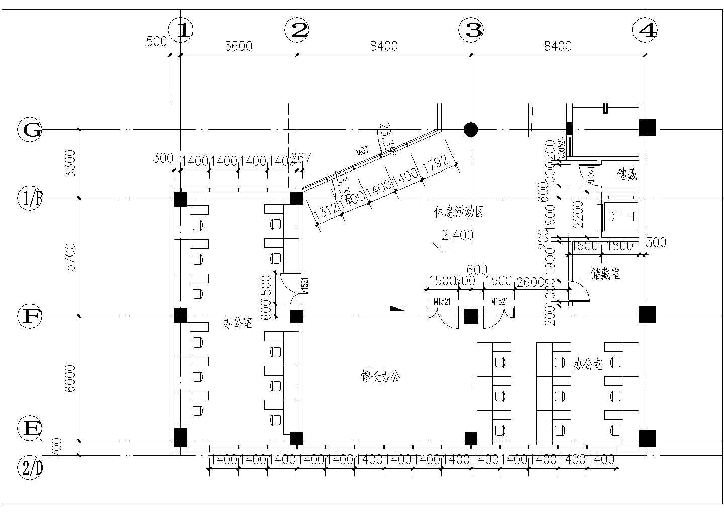 安徽省级古生物博物馆建筑施工设计全套图纸-图二