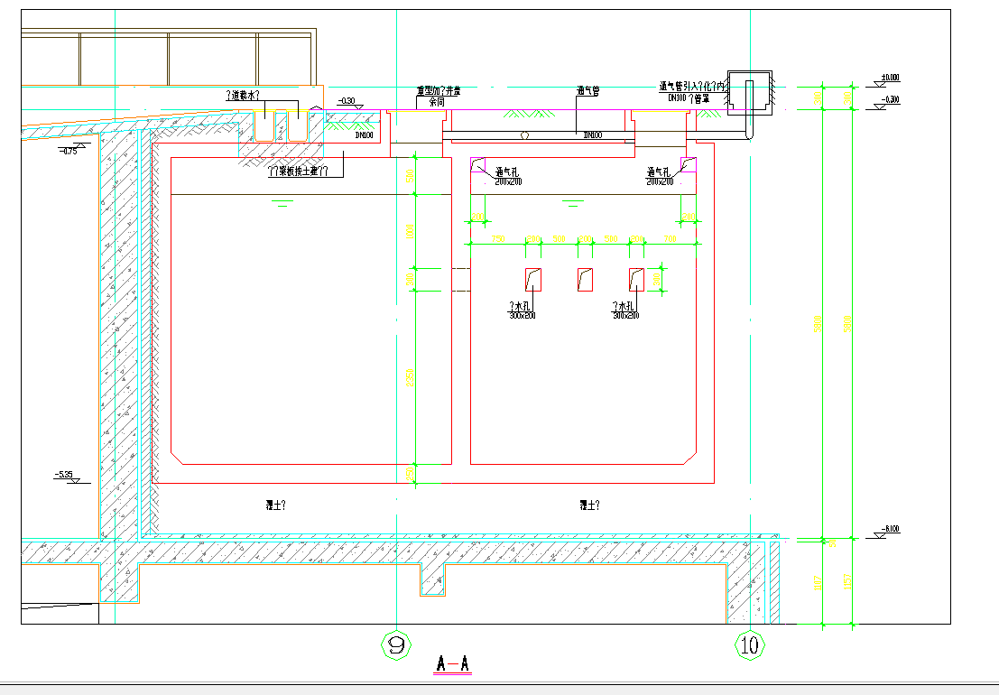 某地化粪池节点详图CAD图纸-图二