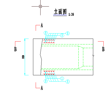 5×15米预应力混凝土空心板端加强钢筋构造节点设计图-图一