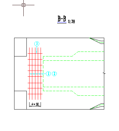 5×15米预应力混凝土空心板端加强钢筋构造节点设计图-图二